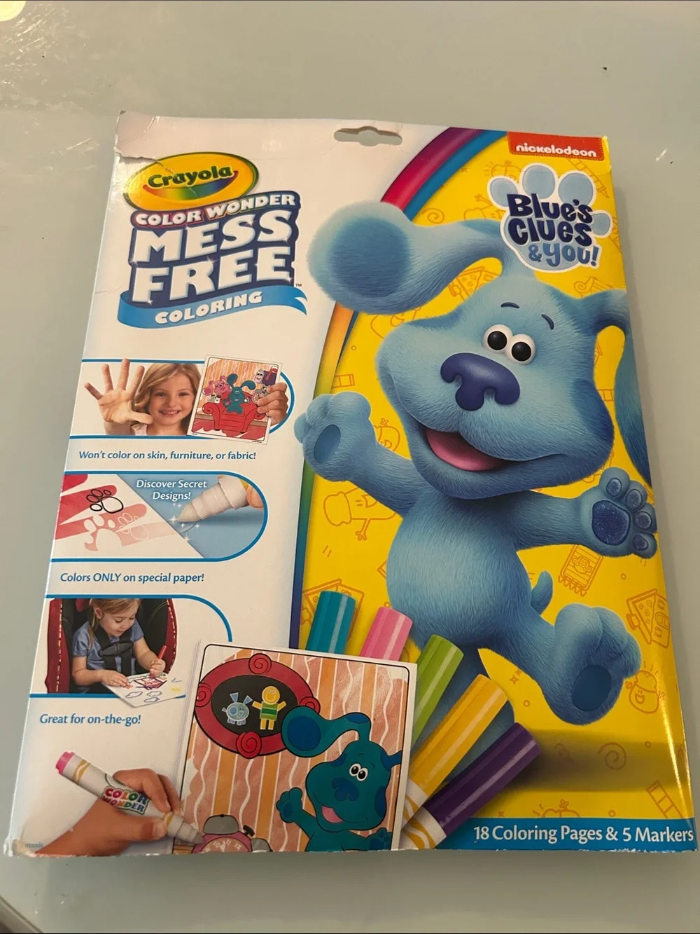 Crayola Mess Free Coloring Set featuring Blue — Blue, Yellow, Purple, Pink